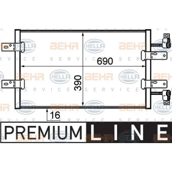 Condenseur, climatisation HELLA 8FC 351 319-281