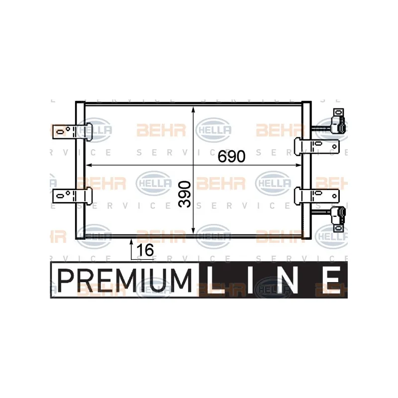Condenseur, climatisation HELLA 8FC 351 319-281