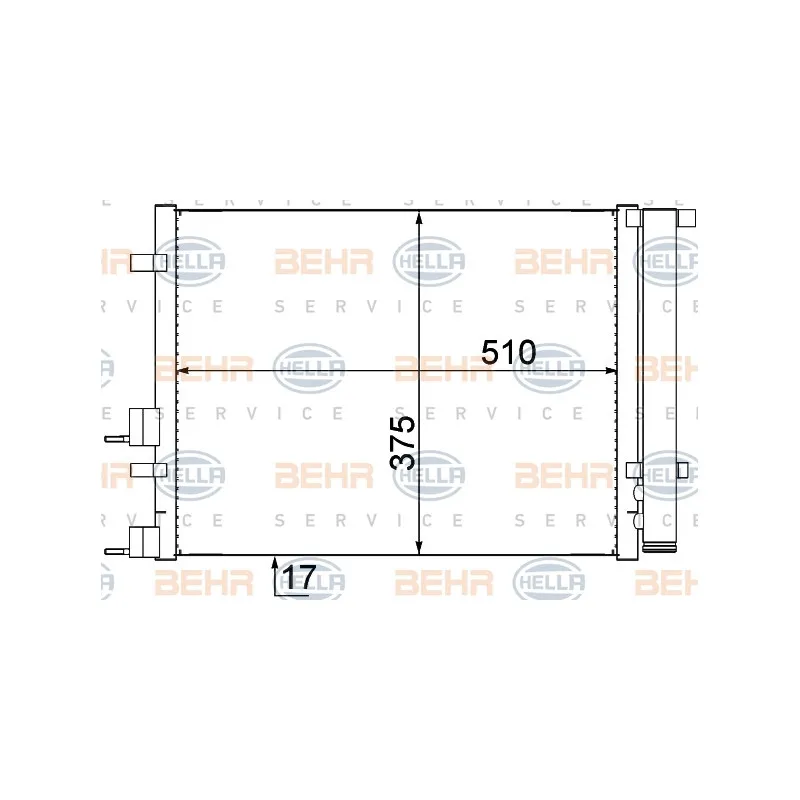Condenseur, climatisation HELLA 8FC 351 319-391