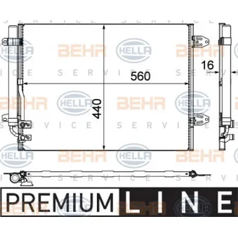Condenseur, climatisation HELLA 8FC 351 319-421