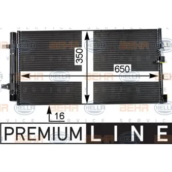 Condenseur, climatisation HELLA 8FC 351 319-481