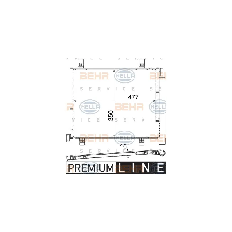 Condenseur, climatisation HELLA 8FC 351 319-601