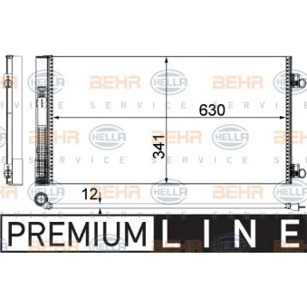 Condenseur, climatisation HELLA 8FC 351 319-641
