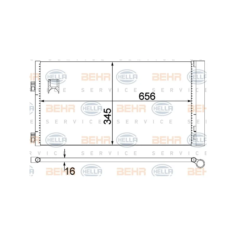 Condenseur, climatisation HELLA 8FC 351 319-644