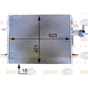 Condenseur, climatisation HELLA 8FC 351 343-141