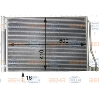 Condenseur, climatisation HELLA 8FC 351 343-201