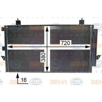 Condenseur, climatisation HELLA 8FC 351 343-374