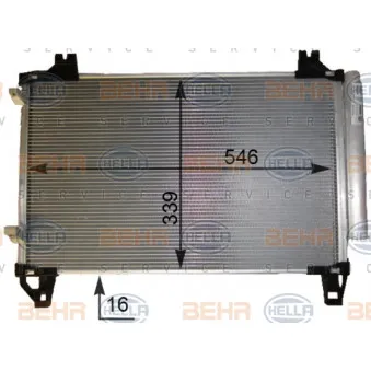 Condenseur, climatisation HELLA 8FC 351 343-411