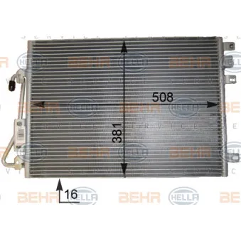 Condenseur, climatisation HELLA 8FC 351 343-431
