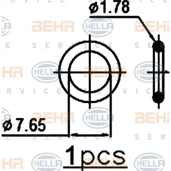 Condenseur, climatisation HELLA 8FC 351 343-444