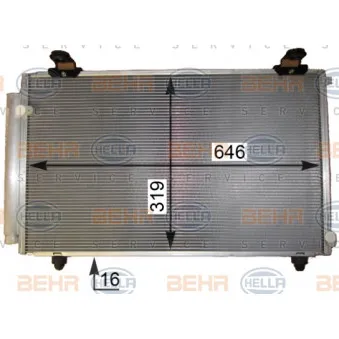 Condenseur, climatisation HELLA 8FC 351 343-601