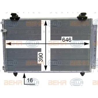 Condenseur, climatisation HELLA 8FC 351 343-724