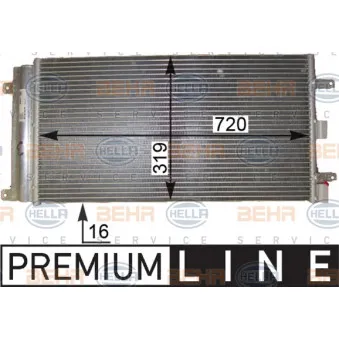 Condenseur, climatisation HELLA 8FC 351 343-751