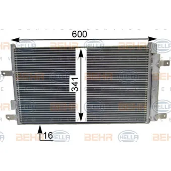 Condenseur, climatisation HELLA 8FC 351 344-331