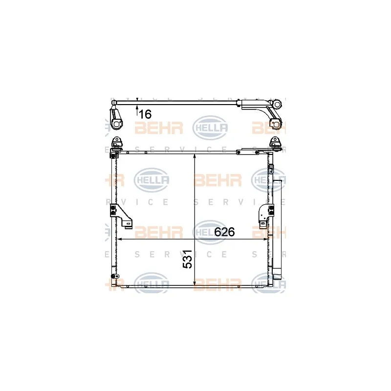 Condenseur, climatisation HELLA 8FC 351 344-574
