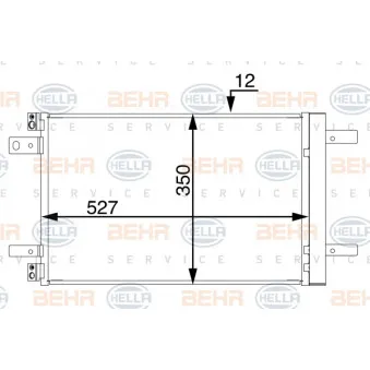Condenseur, climatisation HELLA 8FC 351 345-124