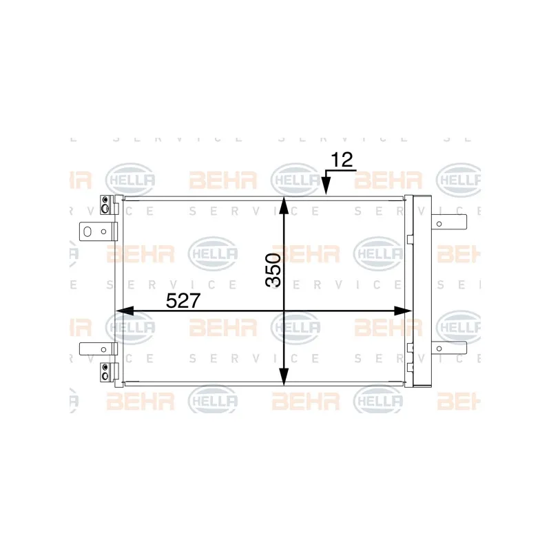 Condenseur, climatisation HELLA 8FC 351 345-124
