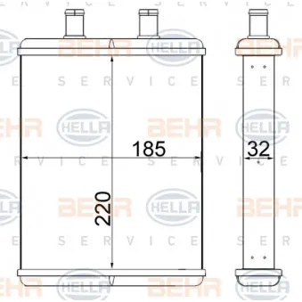 Système de chauffage HELLA 8FH 351 000-154