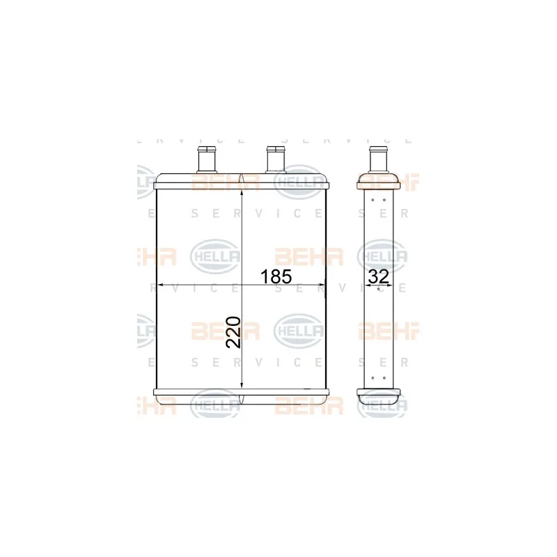 Système de chauffage HELLA 8FH 351 000-154