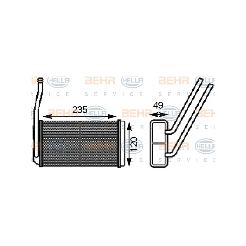 Système de chauffage HELLA 8FH 351 000-161
