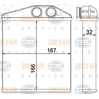 Système de chauffage HELLA 8FH 351 000-501