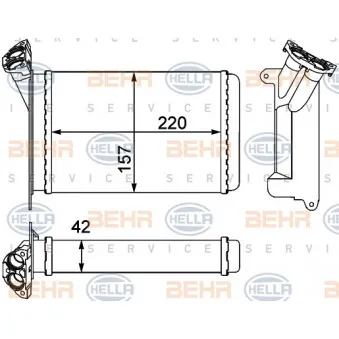 Système de chauffage HELLA 8FH 351 000-511