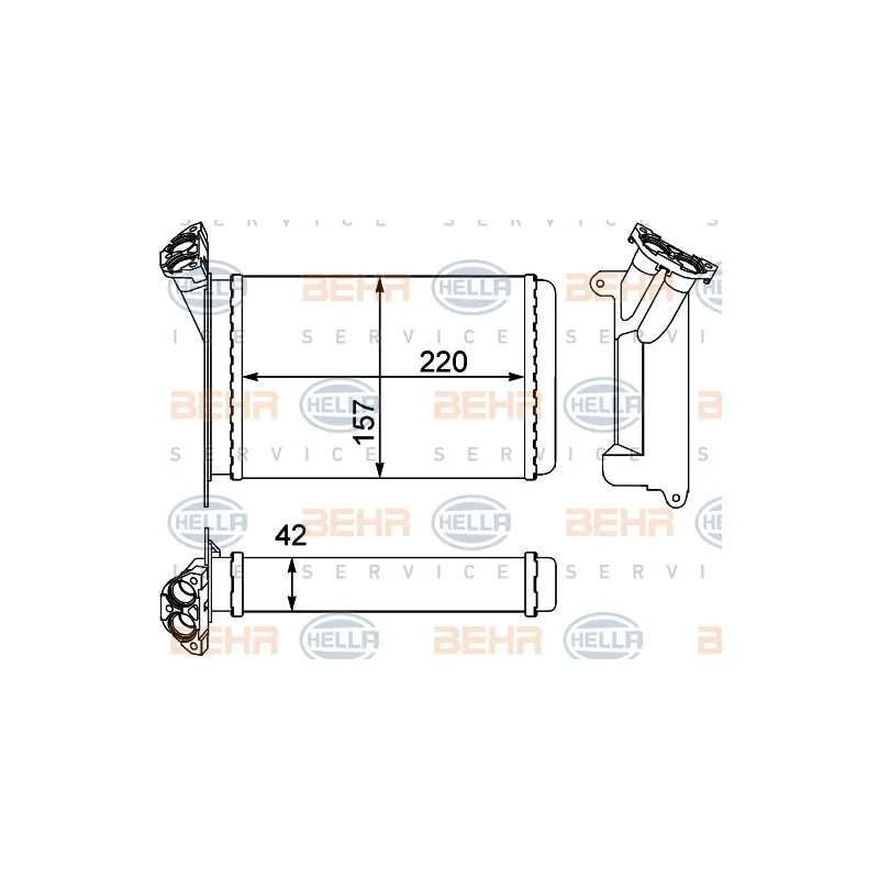 Système de chauffage HELLA 8FH 351 000-511