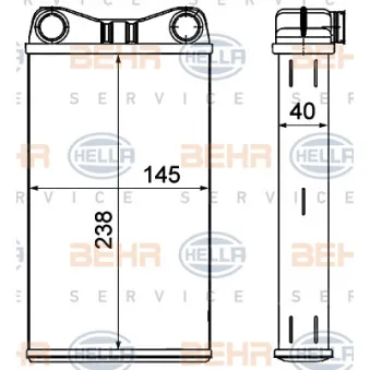 Système de chauffage HELLA 8FH 351 000-541