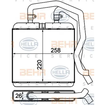 Système de chauffage HELLA 8FH 351 000-601
