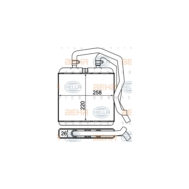 Système de chauffage HELLA 8FH 351 000-601