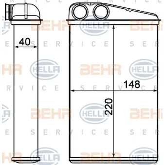 Système de chauffage HELLA 8FH 351 000-651