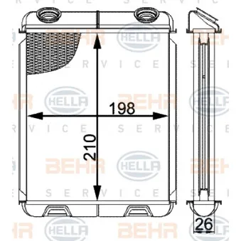 Système de chauffage HELLA 8FH 351 001-631