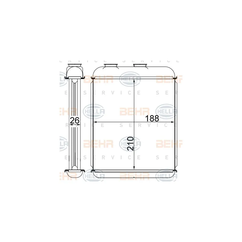Système de chauffage HELLA 8FH 351 024-274