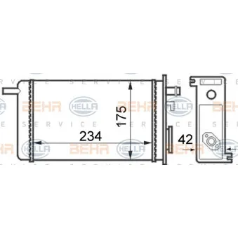 Système de chauffage HELLA 8FH 351 024-341