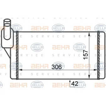 Système de chauffage HELLA 8FH 351 024-401