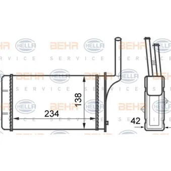 Système de chauffage HELLA 8FH 351 024-461