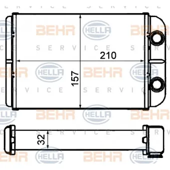 Système de chauffage HELLA 8FH 351 308-231