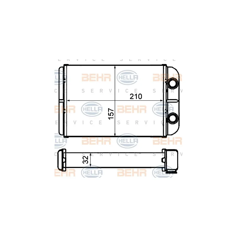 Système de chauffage HELLA 8FH 351 308-231