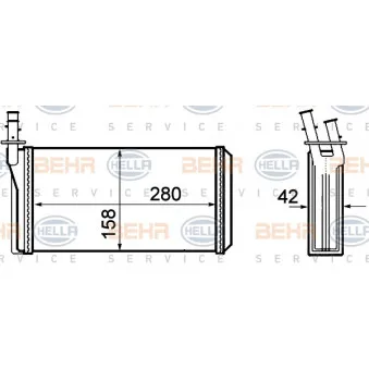 Système de chauffage HELLA 8FH 351 308-401