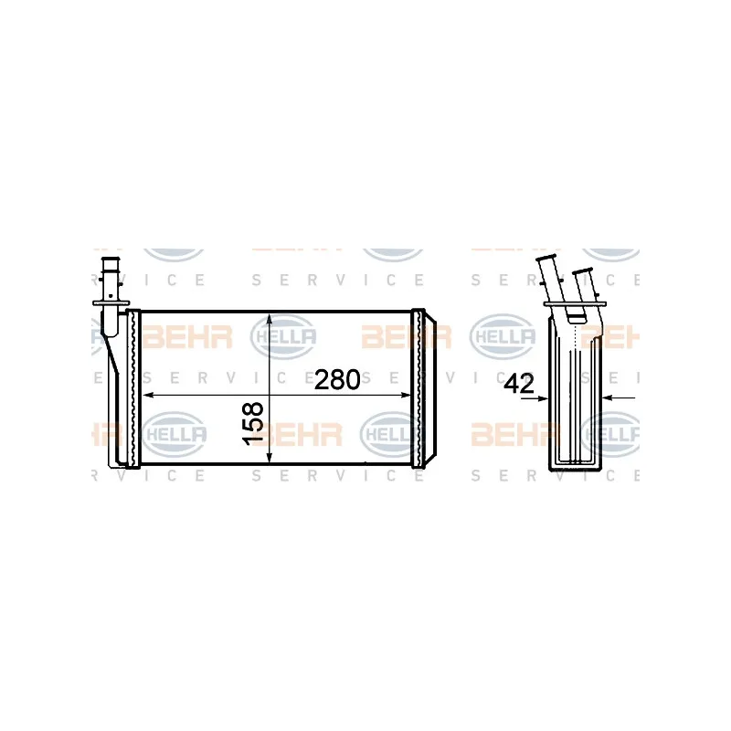 Système de chauffage HELLA 8FH 351 308-401