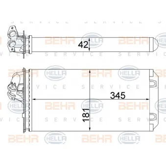 Système de chauffage HELLA 8FH 351 308-434