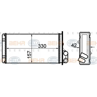 Système de chauffage HELLA 8FH 351 308-541