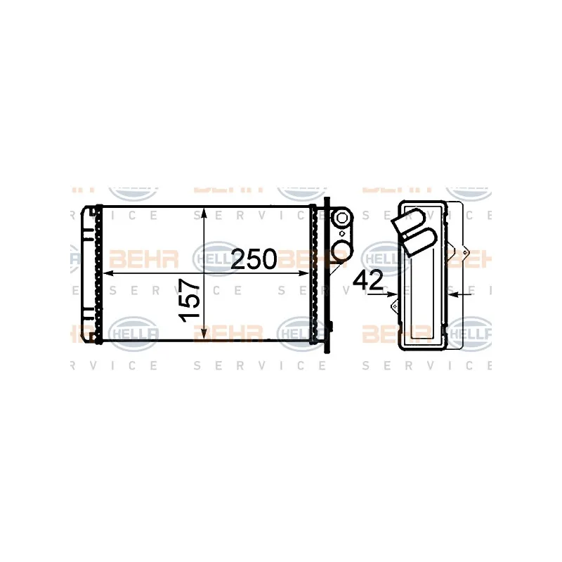 Système de chauffage HELLA 8FH 351 308-551
