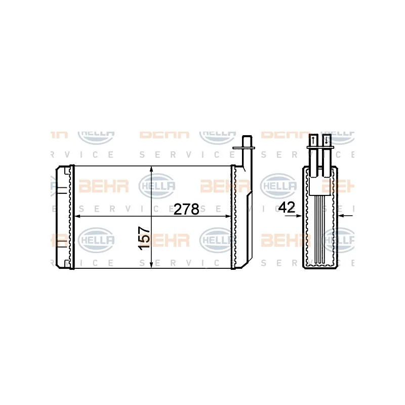 Système de chauffage HELLA 8FH 351 308-661
