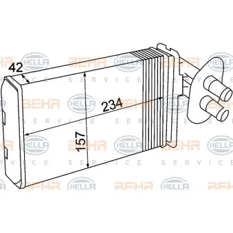 Système de chauffage HELLA 8FH 351 308-741