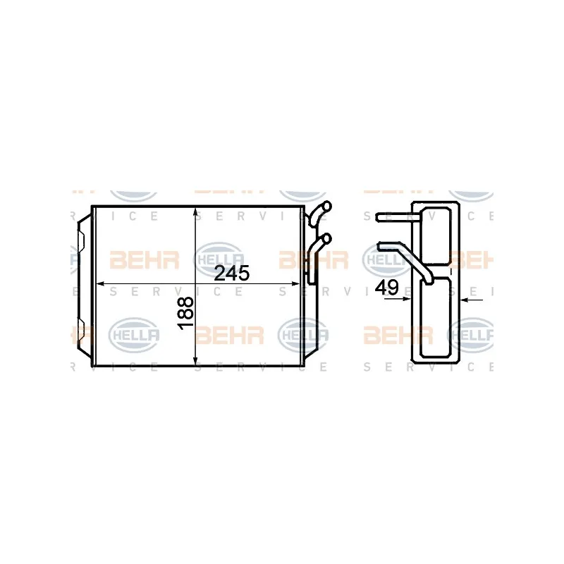 Système de chauffage HELLA 8FH 351 308-761