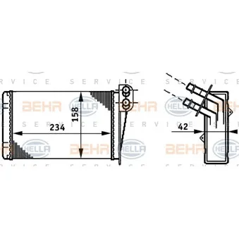 Système de chauffage HELLA 8FH 351 311-031