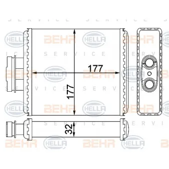Système de chauffage HELLA 8FH 351 311-114