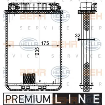 Système de chauffage HELLA 8FH 351 311-181