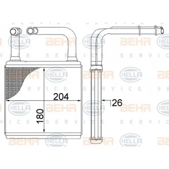Système de chauffage HELLA 8FH 351 311-194